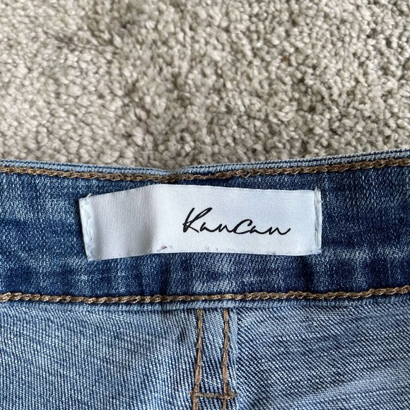 KanCan High Waist Distressed Raw Hem Skinny Jeans - Size 3XL - Picture 4 of 10